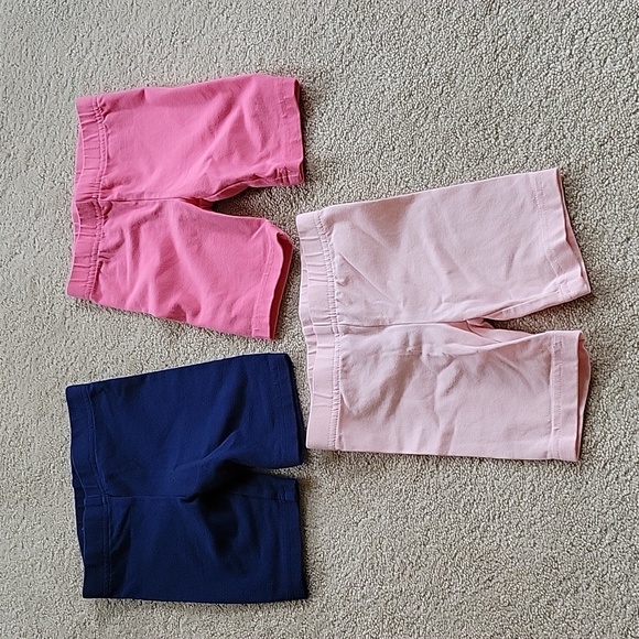 Girls 2T Carter's Simple Joys Pink Dark Pink Blue Shorts Read - Picture 2 of 5